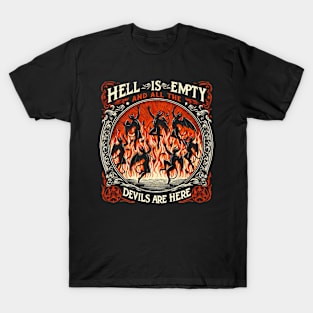 The Tempest - Hell is Empty - Vintage Distressed T-Shirt